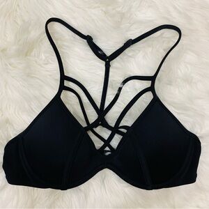 PINK Victoria's Secret Black Bikini Top